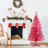 4ft Red Christmas Tree, Christmas Decorations Tektoty